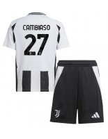 Juventus Andrea Cambiaso #27 Kotipaita Lasten 2024-25 Lyhythihainen (+ shortsit)